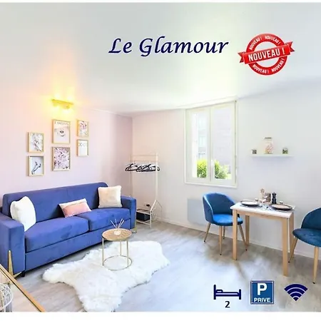 Le Glamour *studio *parking Prive* *wifi*calme* *